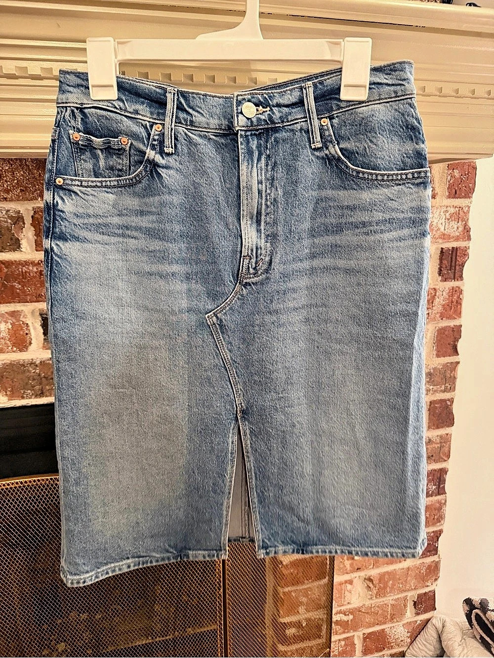 MOTHER Superior Denim Jean Shorts Blue Waist 26 Like New